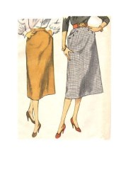 3983 SIMPLICITY 1952 1 YARD SIMPLE SKIRT CUT IN 1 PIECE PATTERN 26'' WST; 30" WAIST CHOICE